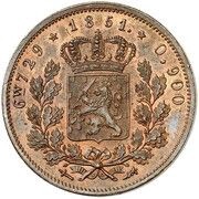 5 Cents - Willem III Pattern obverse image