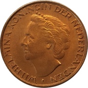 5 Cents - Wilhelmina obverse image