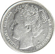 10 Cents - Wilhelmina obverse image