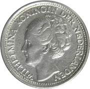 10 Cents - Wilhelmina obverse image