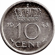 10 Cents - Wilhelmina reverse image