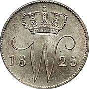 25 Cents - Willem I obverse image