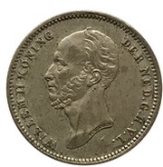 25 Cents - Willem II obverse image