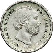 25 Cents - Willem III obverse image