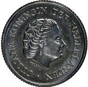 25 Cents - Juliana Pattern obverse image