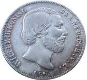 ½ Gulden - Willem III obverse image