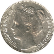 ½ Gulden - Wilhelmina obverse image