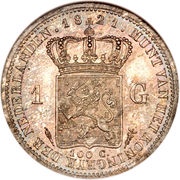 1 Gulden - Willem I, Netherlands, 1818-1837 reverse image