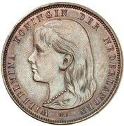 1 Gulden - Wilhelmina Pattern obverse image