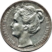 1 Gulden - Wilhelmina obverse image