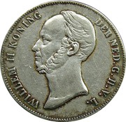 2½ Gulden - Willem II obverse image