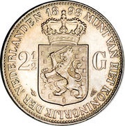 2½ Gulden - Wilhelmina, Netherlands, 1898 reverse image
