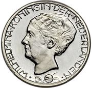 2½ Gulden - Wilhelmina Pattern obverse image
