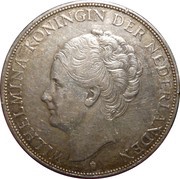 2½ Gulden - Wilhelmina obverse image
