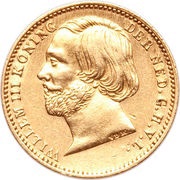 5 Gulden - Willem III obverse image
