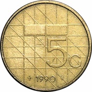 5 Gulden - Beatrix, Netherlands, 1987-2001 reverse image
