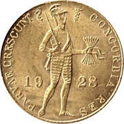 1 Ducat - Wilhelmina Trade Coinage obverse image