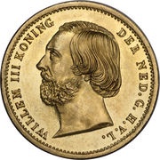 10 Gulden - Willem III obverse image
