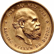 10 Gulden - Willem III obverse image