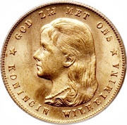 10 Gulden - Wilhelmina obverse image