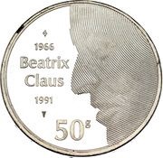 50 Gulden - Beatrix Wedding of Beatrix obverse image