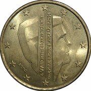 10 Euro Cents - Willem-Alexander 2nd map obverse image