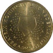 50 Euro Cents - Beatrix 2nd map obverse image