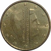50 Euro Cents - Willem-Alexander 2nd map; birthday of Willem-Alexander obverse image
