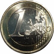 1 Euro - Beatrix 2nd map reverse image