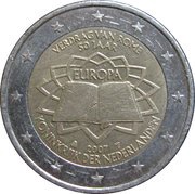 2 Euros - Beatrix Treaty of Rome obverse image