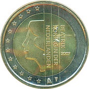 2 Euros - Beatrix 2nd map obverse image
