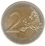2 Euros - Beatrix Erasmus - Pattern, Netherlands, 2011 reverse image