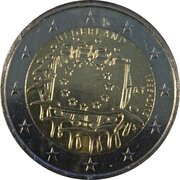 2 Euros - Willem-Alexander 30 Years of European Union Flag obverse image