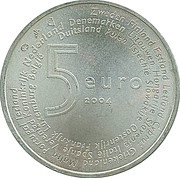 5 Euros - Beatrix European Union Members, Netherlands, 2004 reverse image