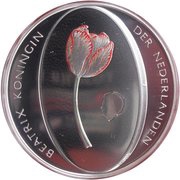 5 Euros - Beatrix Tulip; Coloured obverse image