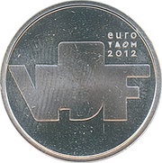 5 Euros - Beatrix Beeldhouwkunst, Netherlands, 2012 reverse image