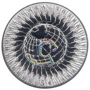 5 Euros - Beatrix 300 Years Treaty of Utrecht; Silver Proof - Colours of Portugal reverse image