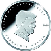 5 Euros - Willem-Alexander Battle of Waterloo; Silver obverse image