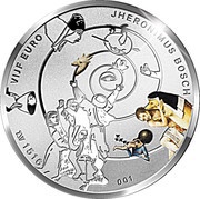 5 Euros - Willem-Alexander Jheronimus Bosch reverse image