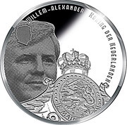 5 Euros - Willem-Alexander Wadden Sea, Silver, Coloured, Netherlands obverse image