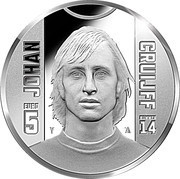 5 Euros - Willem-Alexander Johan Cruijff, Netherlands, 2017 reverse image