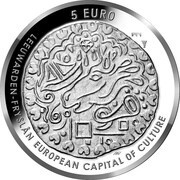5 Euros - Willem-Alexander Leeuwarden, Netherlands, 2018 reverse image