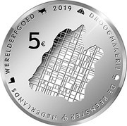 5 Euros - Willem-Alexander Beemster - Uncirculated, Netherlands, 2019 reverse image
