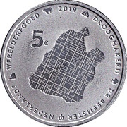 5 Euros - Willem-Alexander Beemster, proof, Netherlands, 2019 reverse image