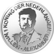 5 Euros - Willem-Alexander NOS Jeugdjournaal, silver obverse image