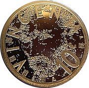 10 Euros - Beatrix Vincent van Gogh, Netherlands, 2003 reverse image