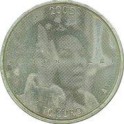 10 Euros - Beatrix Silver Jubilee of Reign, Netherlands, 2005 reverse image