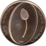 10 Euros - Beatrix Tulip obverse image