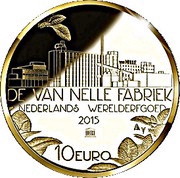 10 Euros - Willem Alexander Van Nellefabriek, Netherlands, 2015 reverse image