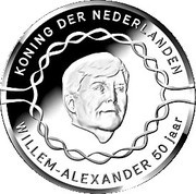 10 Euros - Willem-Alexander 50th Birthday, silver obverse image
